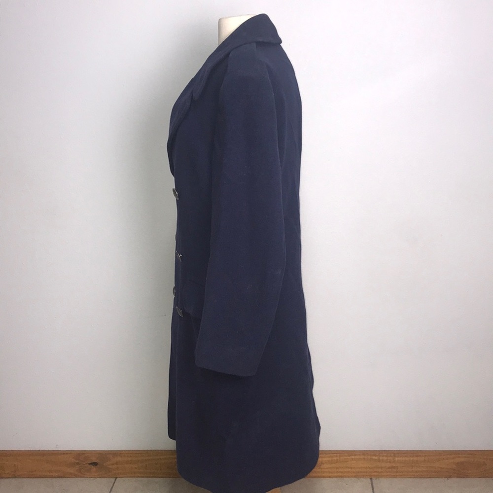 Vintage navy military heavy wool coat SM/MED costume cosplay steampunk surplus - Picture 6 of 16